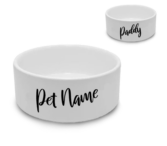 Personalised Scribble Dog 14cm Medium Pet Bowl